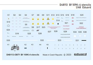 Bf 109K-4 stencils (for Eduard) (Decal)