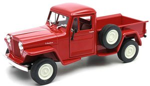 Willys Jeep Pickup (1947) Red (Diecast Car)
