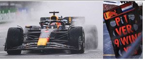 Oracle Red Bull Racing RB19 No.1 Winner Dutch GP 2023 Max Verstappen w/Pit Board (ミニカー)