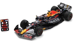 Oracle Red Bull Racing RB19 No.1 Winner Dutch GP 2023 Max Verstappen w/Pit Board (ミニカー)