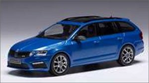 シュコダ オクタヴィア RS Combi (III) 2017 メタリックブルー (ミニカー)