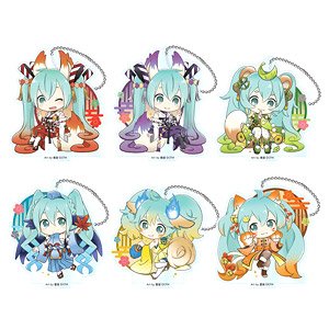 Hatsune Miku Hyakki Yagyo Acrylic Key Chain (Set of 6) (Anime Toy)
