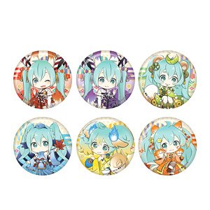 Hatsune Miku Hyakki Yagyo Can Badge (Set of 6) (Anime Toy)