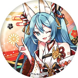 初音ミク 百鬼夜行 BIG缶バッジ 妖狐 (梅) (キャラクターグッズ)