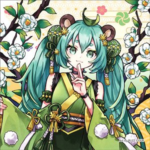 Hatsune Miku Hyakki Yagyo Cushion Cover Bakedanuki (Anime Toy)