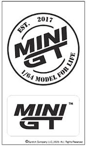 MINI GT White Logo Sticker Set (Diecast Car)