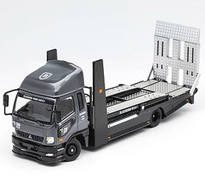 三菱FUSOトラック ダブルデッカートレーラー グレー/ブラック (ミニカー)