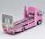 Mitsubishi FUSO Truck Double Decker Car Carrier Pink (Diecast Car) Item picture2