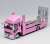 Mitsubishi FUSO Truck Double Decker Car Carrier Pink (Diecast Car) Item picture1