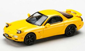 Mazda RX-7 (FD3S) TYPE RS-R / Rotary Engine 30th Anniversary Sunburst Yellow (Diecast Car)