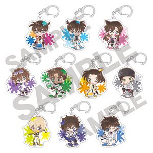 Detective Conan Trading Acrylic Key Ring Paint (Set of 10) (Anime Toy)