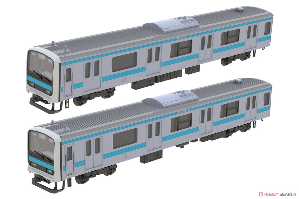 1/80(HO) J.R. East Series 209 Style (Keihin Tohoku Color) Two Lead Car Kit (KUHA209, KUHA208) (2-Car Unassembled Kit) (Model Train) Other picture1