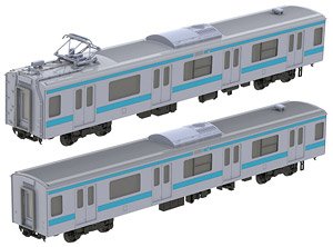 16番(HO) JR東日本 209系 直流電車タイプ (京浜東北色) 中間車2両キット (モハ209・モハ208入り) (2両・組み立てキット) (鉄道模型)