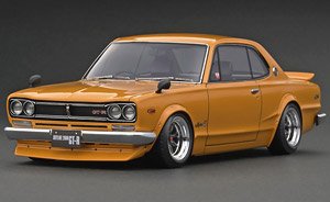 Nissan Skyline 2000 GT-R (KPGC10) Brown (ミニカー)