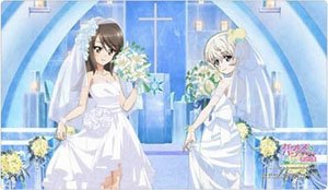 Girls und Panzer das Finale [Especially Illustrated] Rubber Mat (Mika & Yoko / Wedding) (Card Supplies)