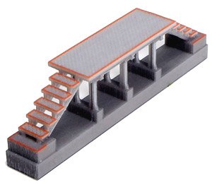 Yard Platform with Stairs on Both Sides (Model Train)