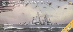 U.S.Navy Light Cruiser USS Cleveland CL-55 (Deluxe Edition) (Plastic model)