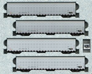 Autorack Canadian Pacific Four Car Set (CP) (4-Car Set) (Model Train)