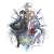 ソードアート・オンライン ゲーム10周年記念 デカステッカー キリト・アスナ (キャラクターグッズ) 商品画像1