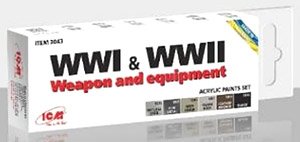 WWI/WWII 武器＆軍用装備品 アクリルセット (塗料)
