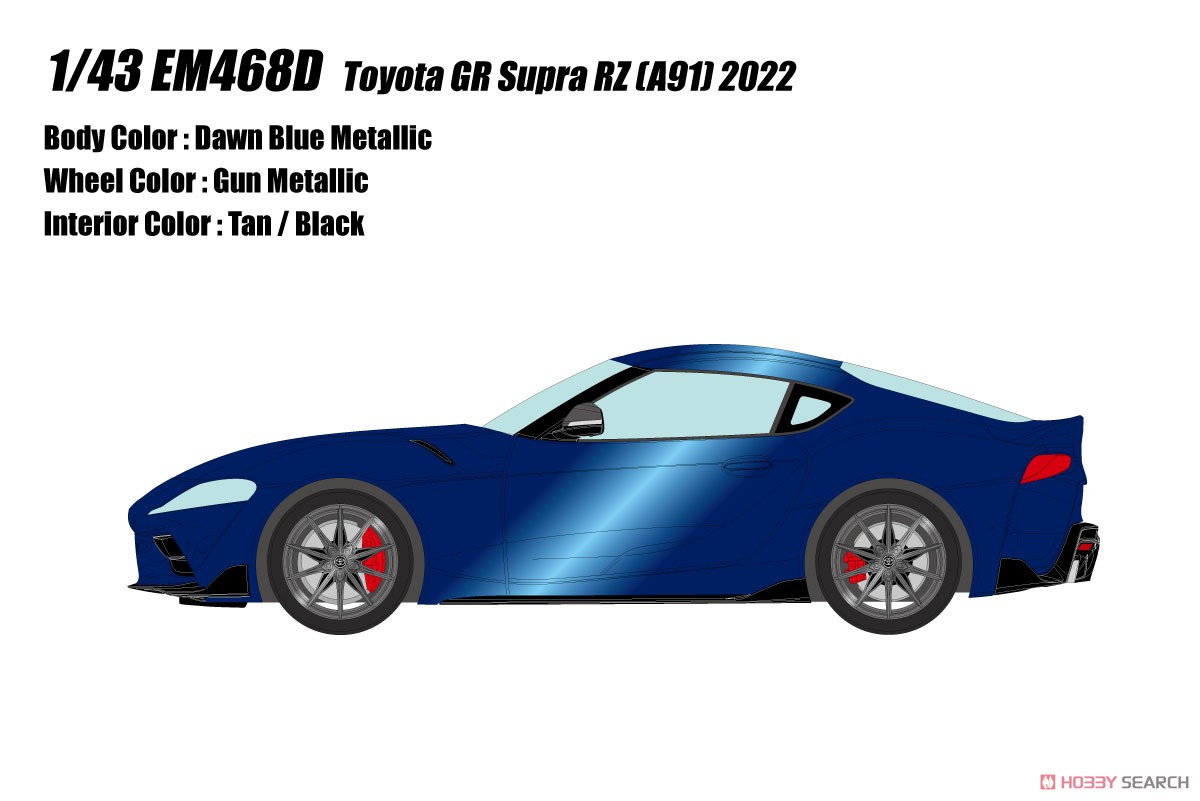 Toyota GR Supra RZ (A91) 2022 Dawn Blue Metallic (Diecast Car) その他の画像1