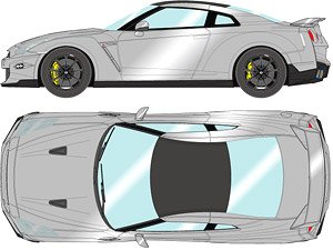 NISSAN GT-R Track edition engineered by NISMO T-spec 2024 アルティメイトメタルシルバー (ミニカー)