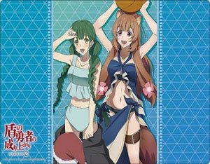 Bushiroad Rubber Mat Collection V2 Vol.1017 The Rising of the Shield Hero Season 2 [Raphtalia & Liscia] (Card Supplies)