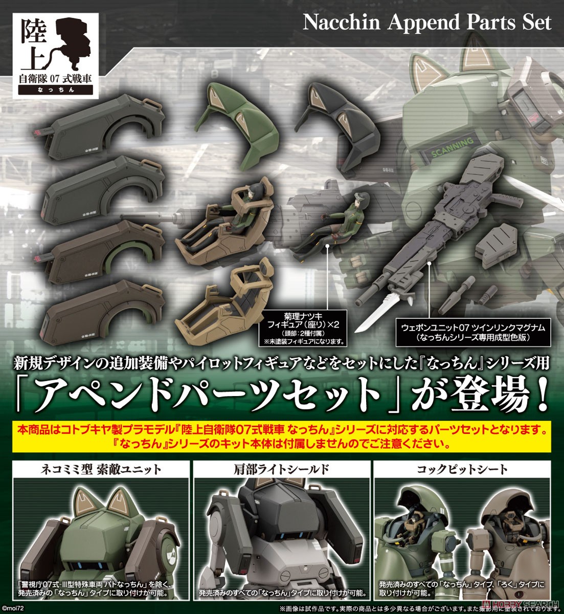 Nacchin Append Parts Set (Plastic model) その他の画像14 Modal