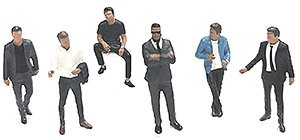 Figure Set - Gentlemen`s Club (Diecast Car)