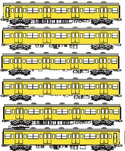 16番(HO) 国鉄 101系 黄色5号 基本6両セットC (南武線) (動力付き) (基本・6両セット) (鉄道模型)