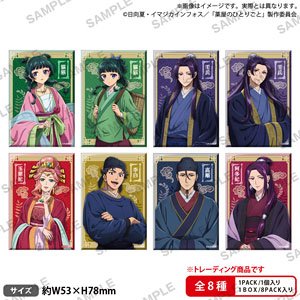 The Apothecary Diaries Trading Square Can Badge (Set of 8) (Anime Toy)