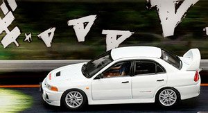 Mitsubishi Lancer RS Evolution IV [Initial D VS.Takumi Fujiwara] w/Seiji Iwaki Figure (Diecast Car)