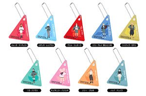 Clear Plate Key Ring Mobile Suit Gundam: The Witch from Mercury (Set of 9) (Anime Toy)