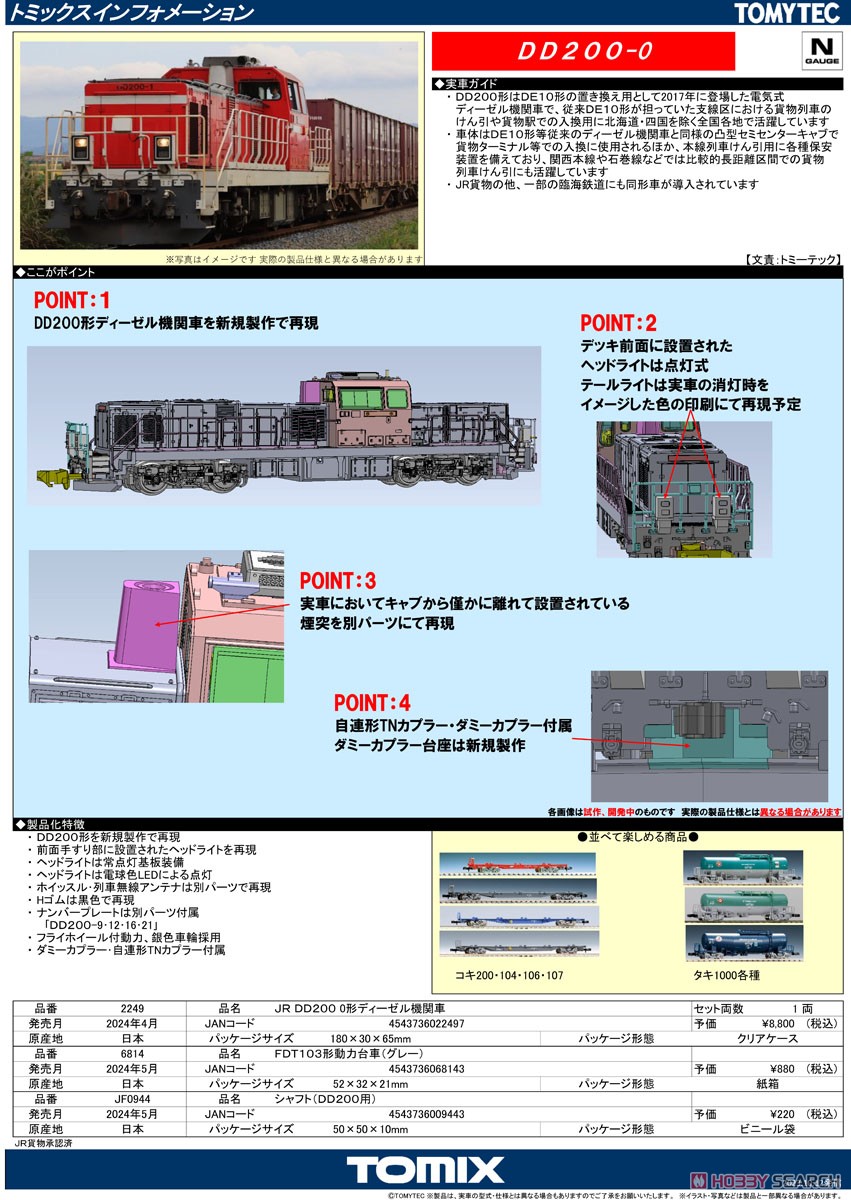 JR DD200-0形ディーゼル機関車 (鉄道模型) 解説1