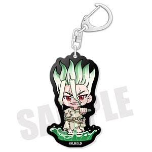 TVアニメ「Dr.STONE」 あにぽぷシリーズ ブラックアクリルキーホルダー A 石神千空 (キャラクターグッズ)