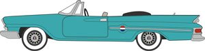 (HO) 1961 クライスラー 300 コンバーチブル パインハーストグリーン (鉄道模型)