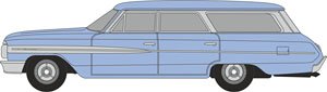 (HO) 1964 フォード カントリー セダン スカイライトブルー (鉄道模型)