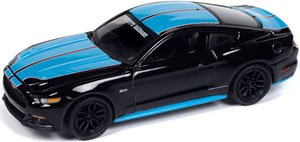 2015 Petty`s Garage Mustang GT Gloss Black / Petty Blue (Diecast Car)