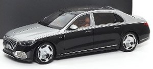 Mercedes-Maybach S-Class - 2021 - Hightech Silver/Obsidian Black (ミニカー)