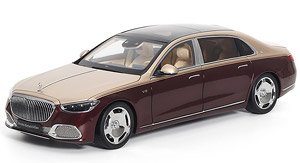 Mercedes-Maybach S-Class - 2021 - Kalahari Gold/Rubellite Red (ミニカー)