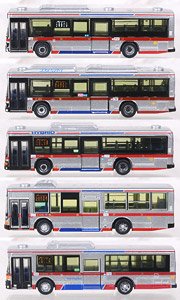 ザ・バスコレクション ありがとう東急トランセ 東急バス受託車5台セット (5台セット) (鉄道模型)