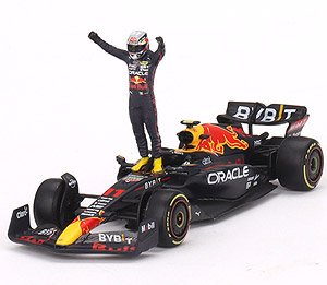 オラクル レッドブル レーシング RB18 2022 優勝車 #11 モナコグランプリ Sergio Perez フィギュア付 (ミニカー)