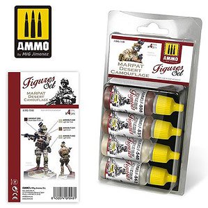 米海兵隊 MARPAT 砂漠迷彩 フィギュア用カラーセット (塗料)