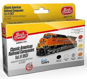クラシックアメリカンレールロード カンパニー機関車用カラーセット Vol.3： BNSF鉄道 (塗料)