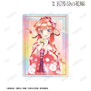 映画『五等分の花嫁』 描き下ろしイラスト 中野五月 桜和装ver. Ani-Art aqua label オーロラステッカー (キャラクターグッズ)