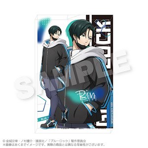 Blue Lock Acrylic Block Tactical Ver. Rin Itoshi (Anime Toy)