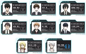Psycho-Pass 10th Anniversary Trading ID Style Acrylic Key Ring Vol.1 (Set of 8) (Anime Toy)