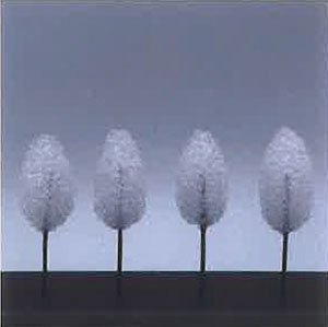 手作り樹木 (白) 4本入 (鉄道模型)