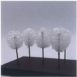 手作り樹木 (白) 5本入 (鉄道模型)