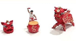 Figure Set - Lion Dance (Diecast Car)